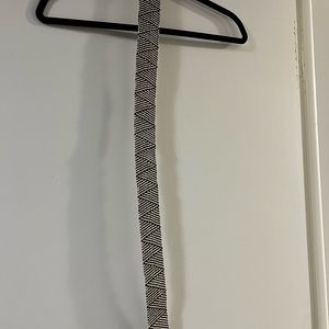 Black and beige belt